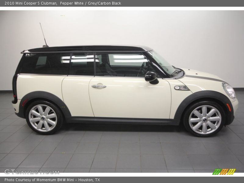 Pepper White / Grey/Carbon Black 2010 Mini Cooper S Clubman