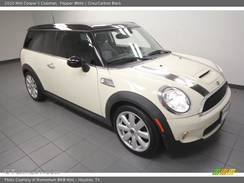 Pepper White / Grey/Carbon Black 2010 Mini Cooper S Clubman