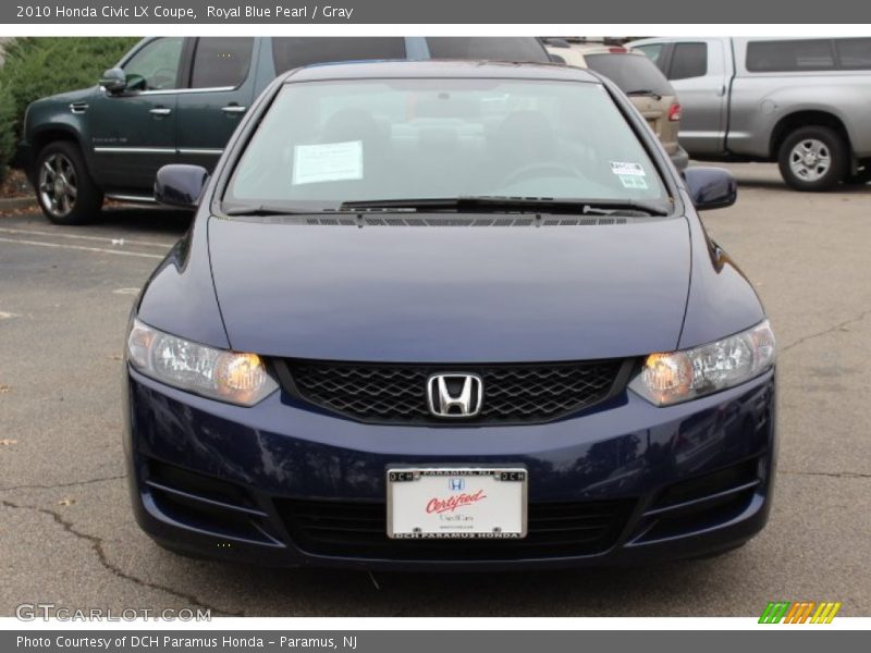 Royal Blue Pearl / Gray 2010 Honda Civic LX Coupe
