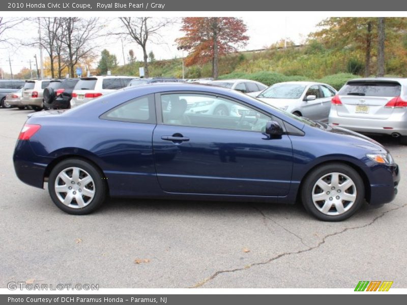 Royal Blue Pearl / Gray 2010 Honda Civic LX Coupe