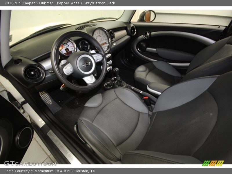 Pepper White / Grey/Carbon Black 2010 Mini Cooper S Clubman