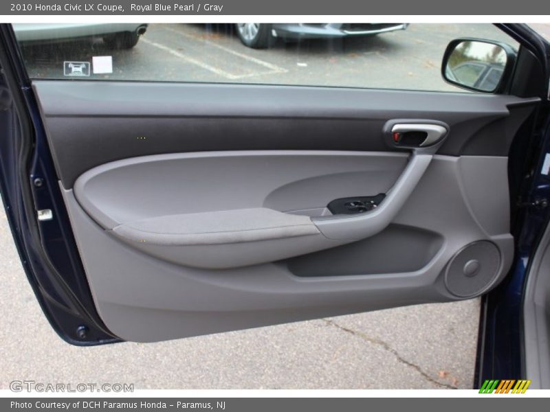 Royal Blue Pearl / Gray 2010 Honda Civic LX Coupe