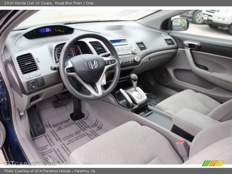 Royal Blue Pearl / Gray 2010 Honda Civic LX Coupe