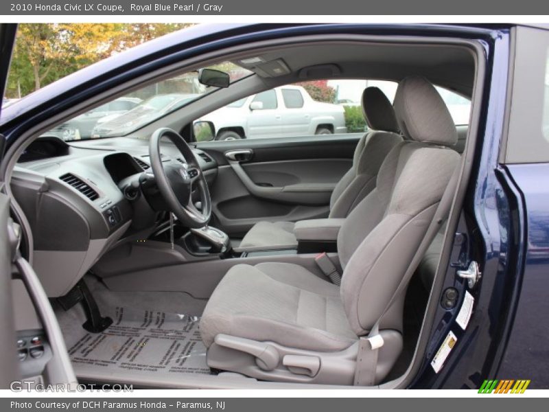 Royal Blue Pearl / Gray 2010 Honda Civic LX Coupe