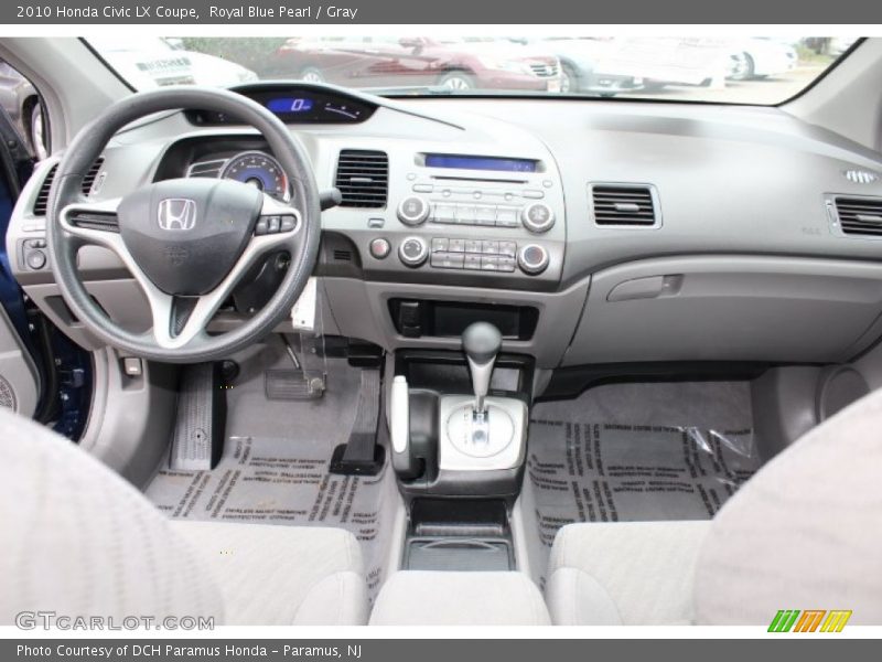 Royal Blue Pearl / Gray 2010 Honda Civic LX Coupe