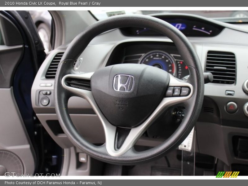 Royal Blue Pearl / Gray 2010 Honda Civic LX Coupe