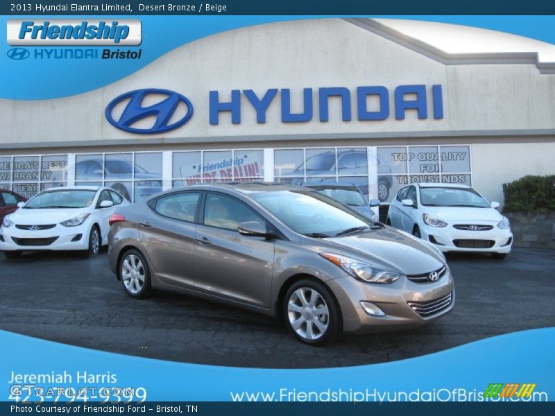 Desert Bronze / Beige 2013 Hyundai Elantra Limited