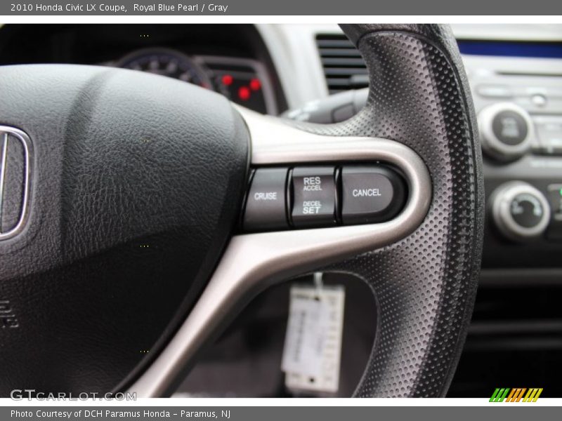 Royal Blue Pearl / Gray 2010 Honda Civic LX Coupe