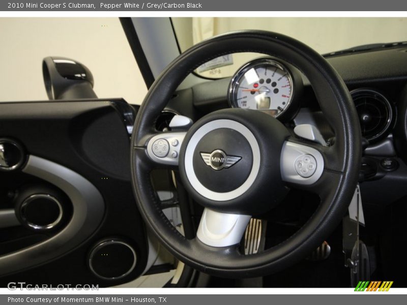 Pepper White / Grey/Carbon Black 2010 Mini Cooper S Clubman