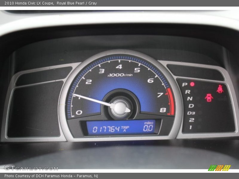 Royal Blue Pearl / Gray 2010 Honda Civic LX Coupe