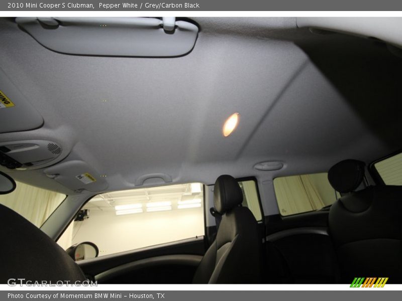 Pepper White / Grey/Carbon Black 2010 Mini Cooper S Clubman