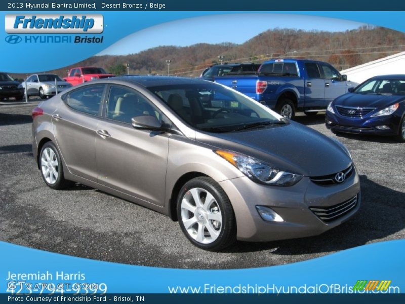 Desert Bronze / Beige 2013 Hyundai Elantra Limited