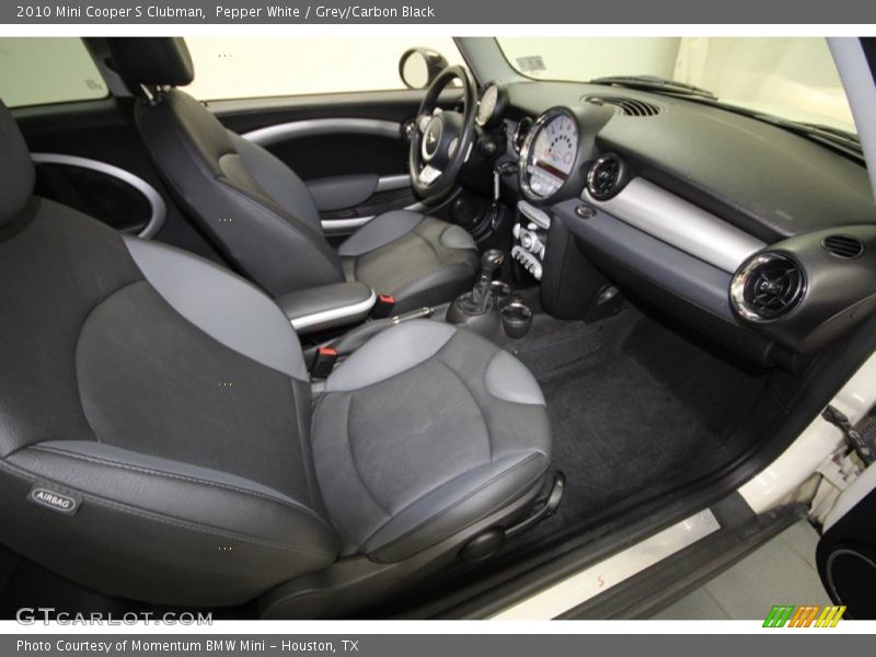 Pepper White / Grey/Carbon Black 2010 Mini Cooper S Clubman
