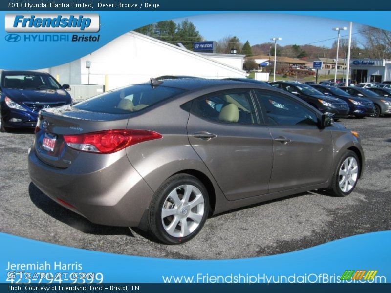 Desert Bronze / Beige 2013 Hyundai Elantra Limited