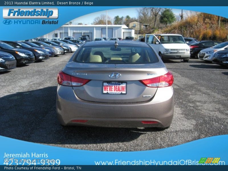 Desert Bronze / Beige 2013 Hyundai Elantra Limited