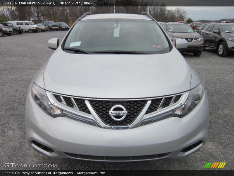 Brilliant Silver / Black 2013 Nissan Murano SV AWD