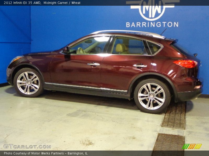 Midnight Garnet / Wheat 2012 Infiniti EX 35 AWD