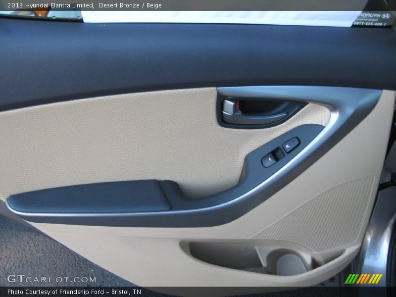 Desert Bronze / Beige 2013 Hyundai Elantra Limited