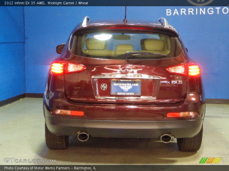 Midnight Garnet / Wheat 2012 Infiniti EX 35 AWD