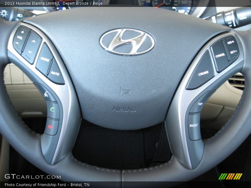 Desert Bronze / Beige 2013 Hyundai Elantra Limited