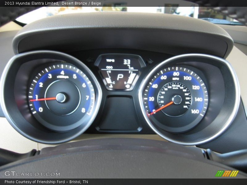 Desert Bronze / Beige 2013 Hyundai Elantra Limited