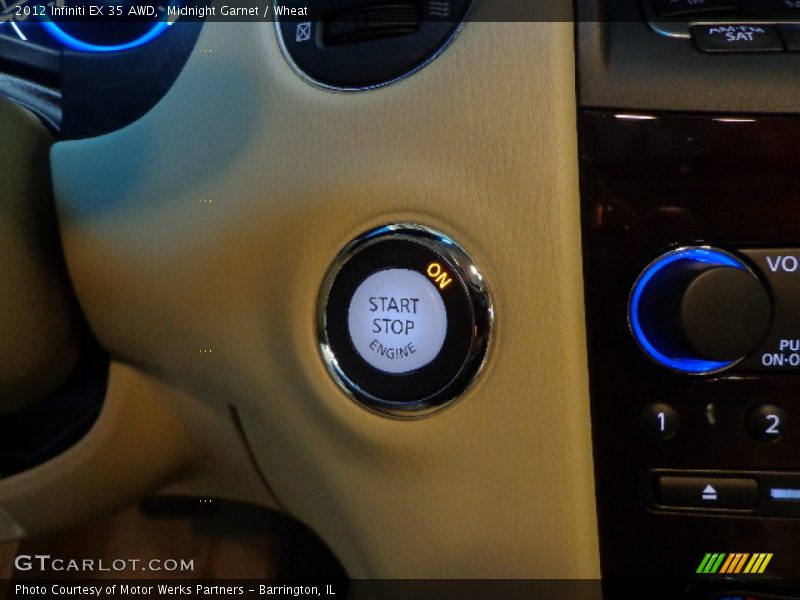 Midnight Garnet / Wheat 2012 Infiniti EX 35 AWD
