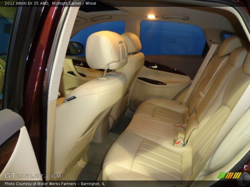 Rear Seat of 2012 EX 35 AWD
