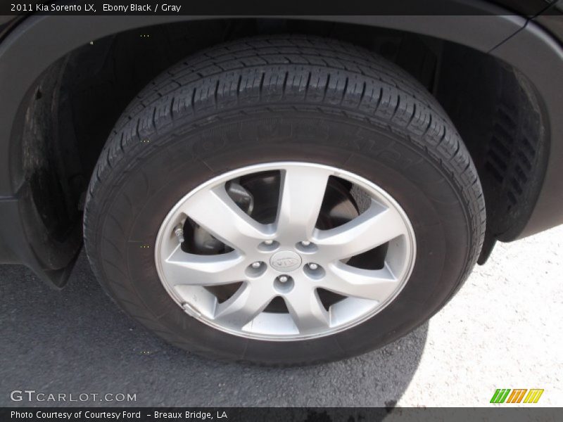 Ebony Black / Gray 2011 Kia Sorento LX