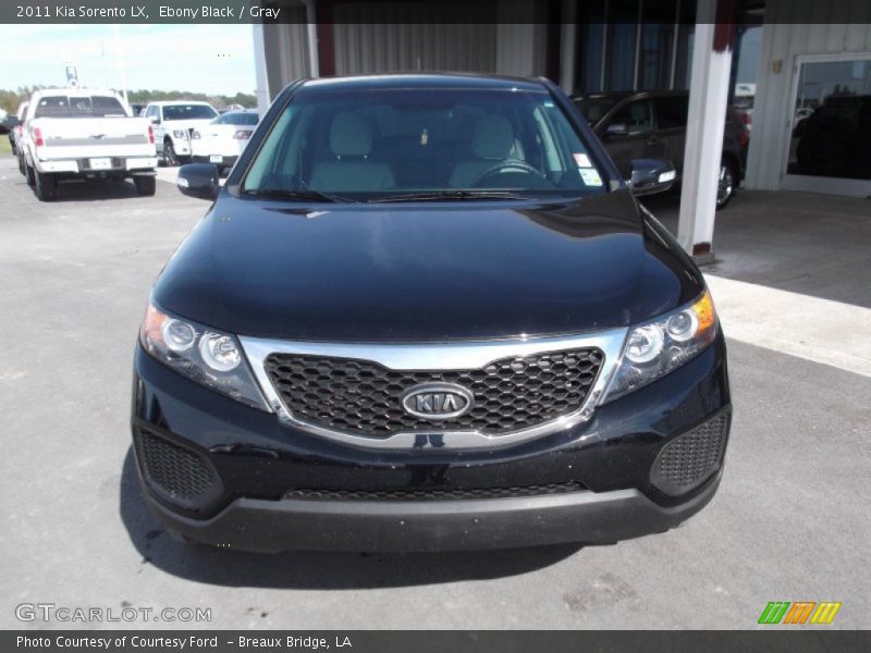 Ebony Black / Gray 2011 Kia Sorento LX