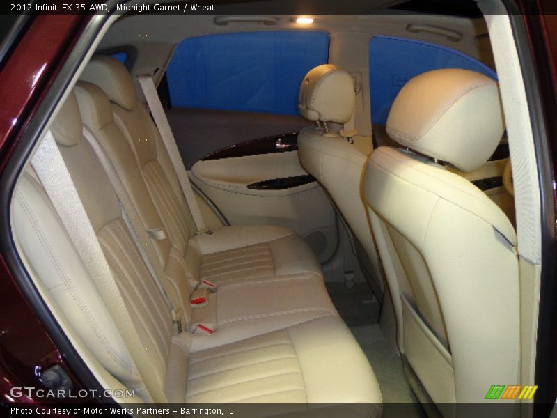 Midnight Garnet / Wheat 2012 Infiniti EX 35 AWD