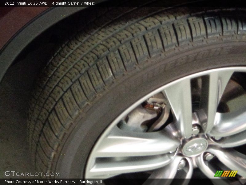 Midnight Garnet / Wheat 2012 Infiniti EX 35 AWD