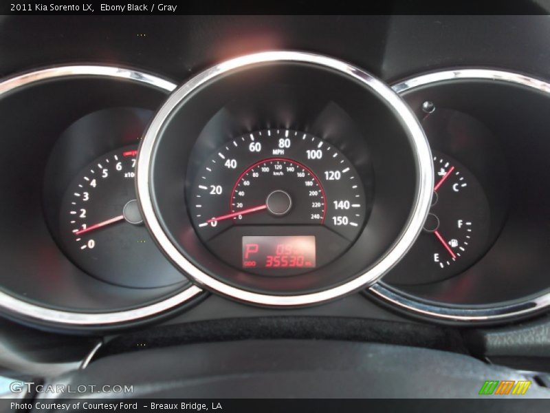 Ebony Black / Gray 2011 Kia Sorento LX
