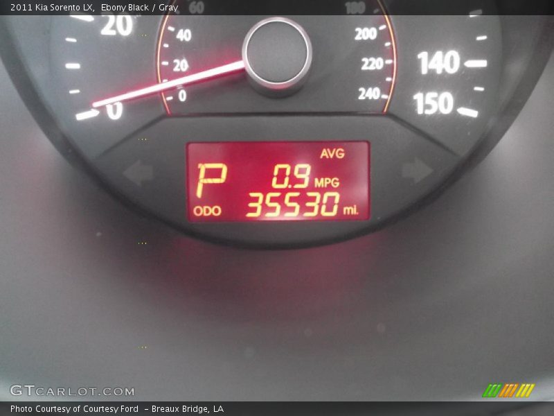 Ebony Black / Gray 2011 Kia Sorento LX