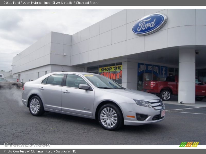 Ingot Silver Metallic / Charcoal Black 2011 Ford Fusion Hybrid
