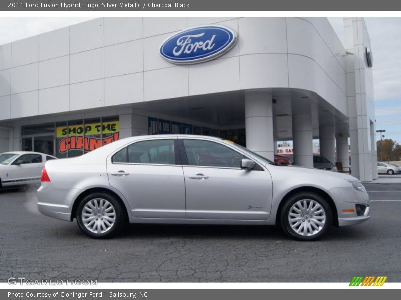 Ingot Silver Metallic / Charcoal Black 2011 Ford Fusion Hybrid