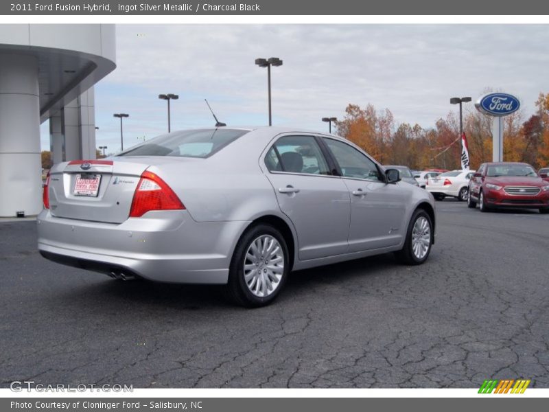 Ingot Silver Metallic / Charcoal Black 2011 Ford Fusion Hybrid