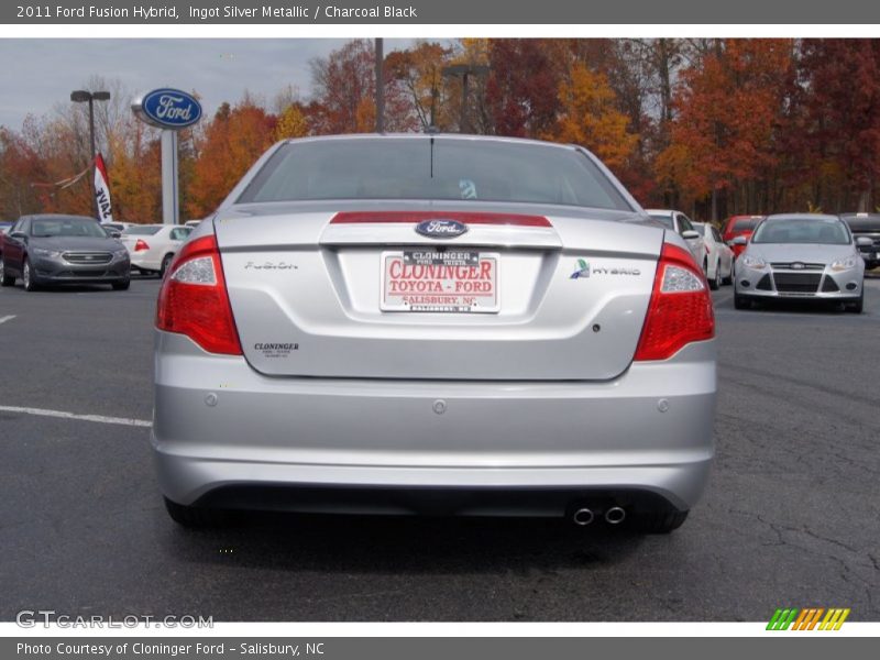 Ingot Silver Metallic / Charcoal Black 2011 Ford Fusion Hybrid