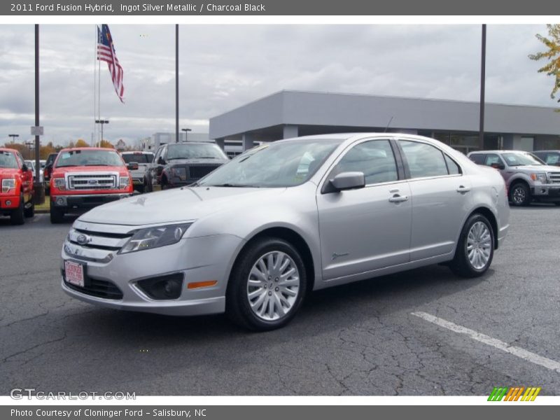 Ingot Silver Metallic / Charcoal Black 2011 Ford Fusion Hybrid