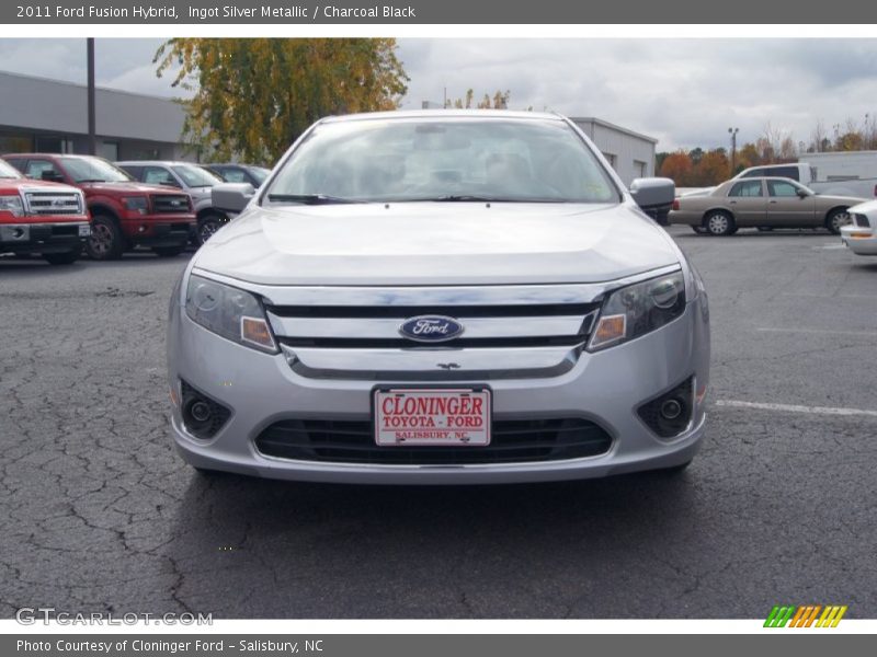 Ingot Silver Metallic / Charcoal Black 2011 Ford Fusion Hybrid