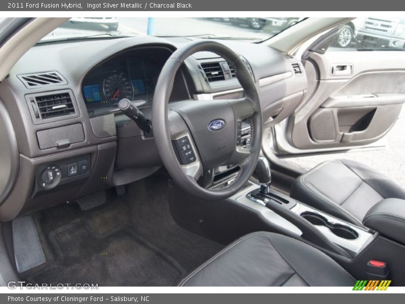 Ingot Silver Metallic / Charcoal Black 2011 Ford Fusion Hybrid