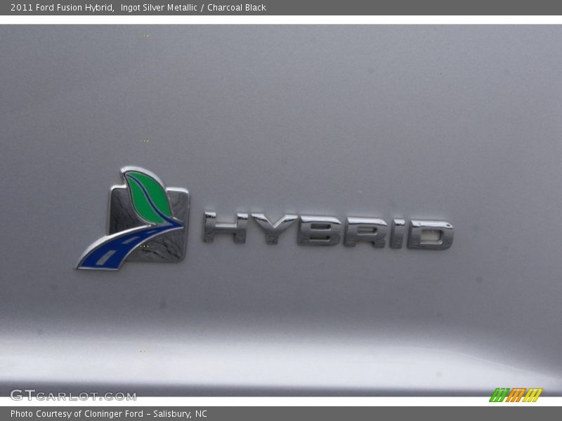 Ingot Silver Metallic / Charcoal Black 2011 Ford Fusion Hybrid