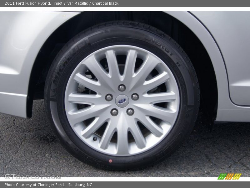 Ingot Silver Metallic / Charcoal Black 2011 Ford Fusion Hybrid