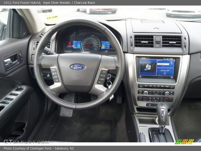 Ingot Silver Metallic / Charcoal Black 2011 Ford Fusion Hybrid