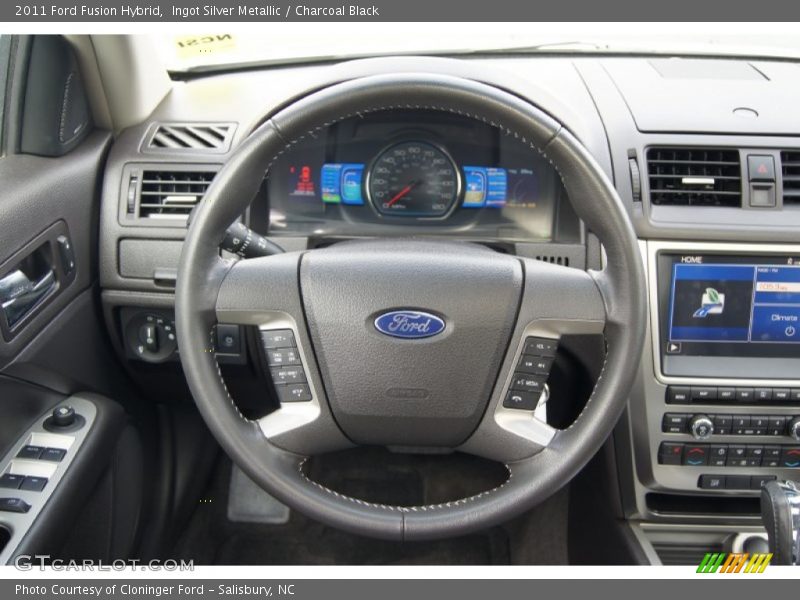 Ingot Silver Metallic / Charcoal Black 2011 Ford Fusion Hybrid