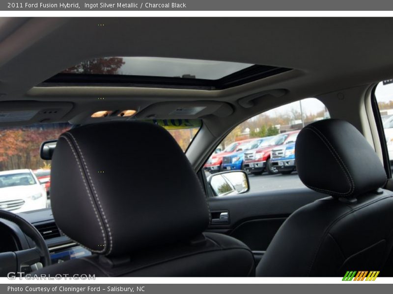 Ingot Silver Metallic / Charcoal Black 2011 Ford Fusion Hybrid