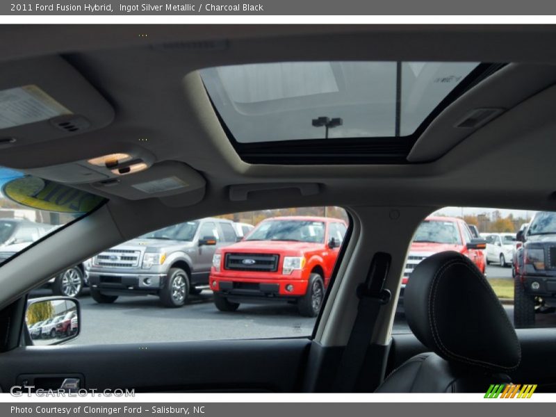 Ingot Silver Metallic / Charcoal Black 2011 Ford Fusion Hybrid