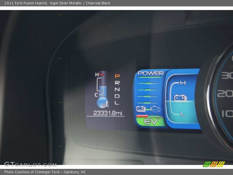 Ingot Silver Metallic / Charcoal Black 2011 Ford Fusion Hybrid