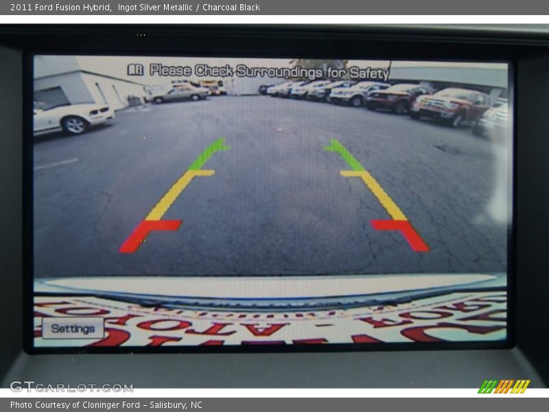 Ingot Silver Metallic / Charcoal Black 2011 Ford Fusion Hybrid