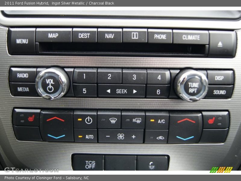 Ingot Silver Metallic / Charcoal Black 2011 Ford Fusion Hybrid