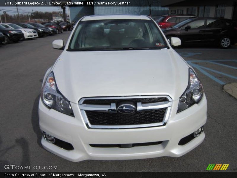 Satin White Pearl / Warm Ivory Leather 2013 Subaru Legacy 2.5i Limited